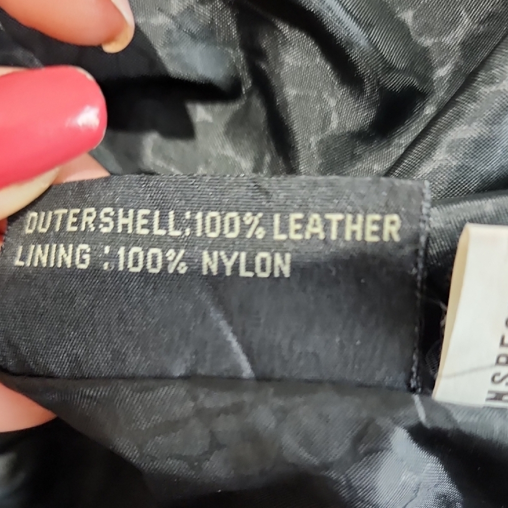 Vintage Black Leather Fringe Jacket - Picture 10 of 10